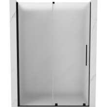 Mexen Velar sprchové dvere posuvné 140 cm, matné, čierne - 871-140-000-31-70