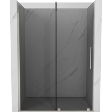 Mexen Velar posuvné sprchové dvere 140 cm, grafit, brúsený nikel - 871-140-000-41-97