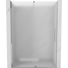 Mexen Velar Schiebeduschtür 150 cm, mattiert, chrom - 871-150-000-31-01