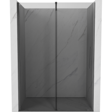Mexen Velar drzwi prysznicowe rozsuwane 150 cm, grafit, gun gray szczotkowany - 871-150-000-41-66