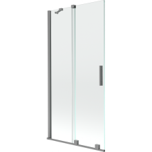 Mexen Velar sprchová zástěna dvoudílná posuvná 90 x 150 cm, transparentní, gun metal - 896-090-000-01-95