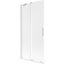 Mexen Velar vanová zástěna, 2-dílná posuvná 95 x 150 cm, mat, bílá - 896-095-000-31-20