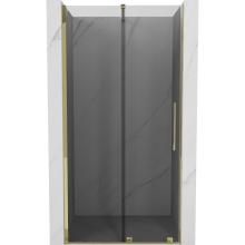 Mexen Velar Schiebetür für Dusche 110 cm, Graphit, Gold - 871-110-000-41-50