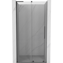 Mexen Velar L sprchové dvere posuvné 100 cm, transparentné, brúsené gun gray - 871-100-003-01-66