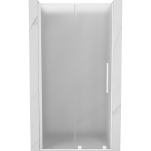 Mexen Velar L sprchové dvere posuvné 110 cm, matné, biele - 871-110-003-31-20