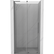 Mexen Velar L sprchové dveře posuvné 110 cm, transparentní, gun metal - 871-110-003-01-95