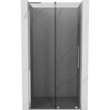 Mexen Velar L uși de duș glisante 90 cm, grafit, crom - 871-090-003-41-01
