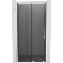 Mexen Velar L uși de duș glisante 90 cm, grafit, alb - 871-090-003-41-20