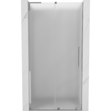 Mexen Velar L Schiebetür für Dusche 120 cm, Frost, Chrom - 871-120-003-31-01