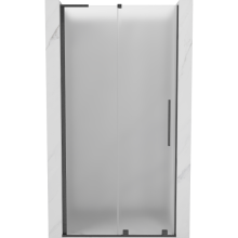 Mexen Velar L sprchové dvere posuvné 120 cm, matné, kartáčovaná farba gun gray - 871-120-003-31-66