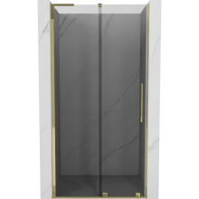 Mexen Velar L sprchové dvere zasúvacie 120 cm, grafit, zlaté - 871-120-003-41-50