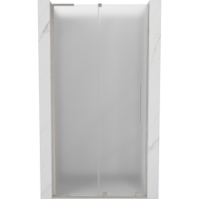 Mexen Velar L sprchové dvere posuvné 120 cm, matné, kartáčovaný nikel - 871-120-003-31-97