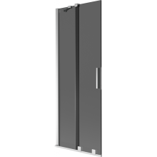 Mexen Velar Wannenschirm, 2-flügelig schiebbar 70 x 150 cm, graphit, Chrom - 896-070-000-41-01
