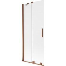 Mexen Velar paravan de cadă cu 2 uși glisante 80 x 150 cm, sablat, aur roz - 896-080-000-31-60