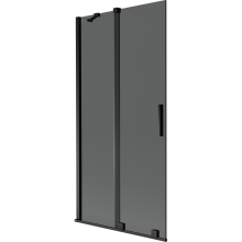 Mexen Velar 2-flügelige verschiebbare Badewannenwand 90 x 150 cm, graphit, schwarz - 896-090-000-41-70