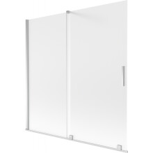 Mexen Velar 2-flügeliger Duschwand 160 x 150 cm, mattiert, Chrom - 896-160-000-31-01