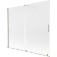 Mexen Velar paravan cadă 2 foi glisant 180 x 150 cm, înghețat, nichel periat - 896-180-000-31-97