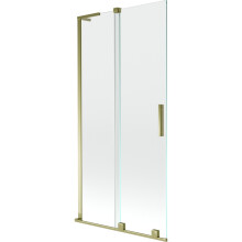 Mexen Velar L paravan de baie cu 2 uși glisante 90 x 150 cm, transparent, auriu - 896-090-003-01-50