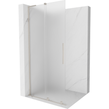 Mexen Velar L ścianka prysznicowa rozsuwana Walk-in 100 x 200 cm, szron 8 mm, nikiel szczotkowany - 871-100-003-33-97