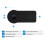 Ricevitore Bluetooth per auto 55 mAh 2 pezzi 3.5mm AUX nero 4
