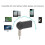 Ricevitore Bluetooth per auto 55 mAh 2 pezzi 3.5mm AUX nero 5