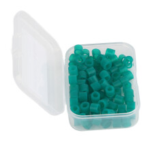 100 pezzi di anelli in silicone verde per codifica del colore dentale