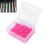 100 pièces d'anneaux à code couleur en silicone rose, taille unique 13