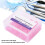 100 pièces d'anneaux à code couleur en silicone rose, taille unique 12