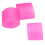 100 pièces d'anneaux à code couleur en silicone rose, taille unique 11