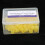 100 pezzi di anelli di codifica a colori in silicone standard giallo 3