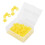 100 pezzi di anelli di codifica a colori in silicone standard giallo 2