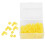 100 pezzi di anelli di codifica a colori in silicone standard giallo 14