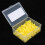 100 pezzi di anelli di codifica a colori in silicone standard giallo 8