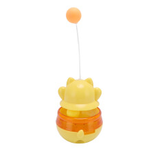 Dispenser di palline per gatti in ABS con bacchetta teaser