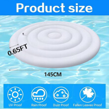 Inflatable Hot Tub Cover,Foldable Hot Tub Lid 145 cm,Round Hot Tub Enclosure,Windproof Rain-Proof Snow-Proof Insulated