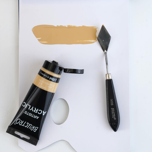 Peinture acrylique BRUSTRO 120ml Sable (Ton pastel) 1