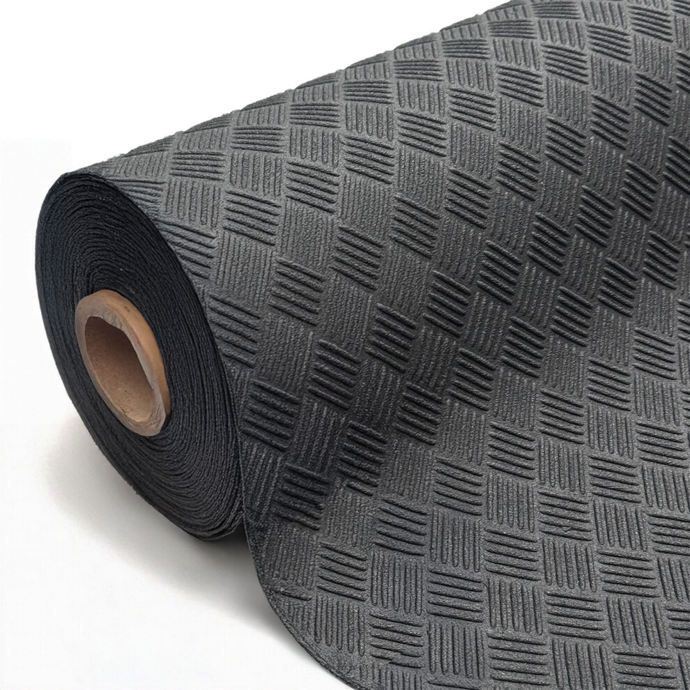 (1.7M, 6M) Non-Slip Recycled Rubber Flooring Rolls|Heavy-Duty Mat 5061050497122