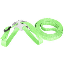 Harnais pour oiseau vert, corde 120 cm, tour de poitrine 16 cm, 31 g