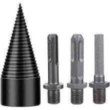 1 Set Firewood Drill Bit Wood Splitter Log Splitter 50mm Carpenter Drill Bit