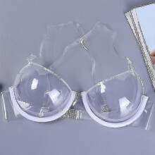 Sexy Women 3/4 Cup Transparent Clear Push Up Bra Ultra-thin Strap Invisible Bras Underwear