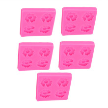 5 pièces moules en silicone fleur marguerite 370 g 8,5 8,5 cm rose