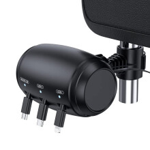 Car Retractable Rear Seat 3 in 1 Car Charging Station Box