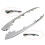 1Pair Front Bumper Bright Strip Lip Trim Chrome Molding For 3