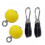 2pcs Pull Up Ball with Heavy Duty Strap Non Slip Hand Exercise(yellow) 5