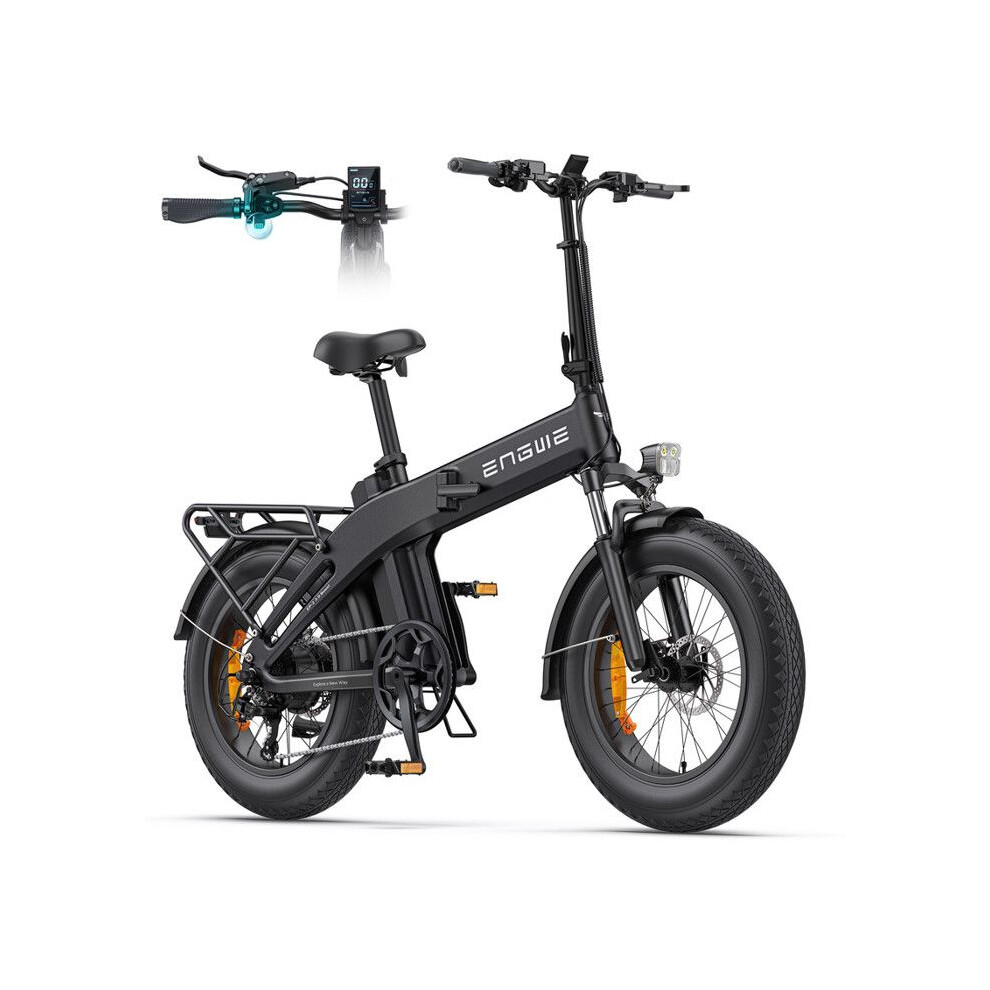 ENGWE EP-2 3.0 BOOST - Folding Electric Bike 20" - 48V13.5Ah Battery - Range 100 km - Hydraulic Disc Brakes, Black-image-OPC-PJST56Z-NEW