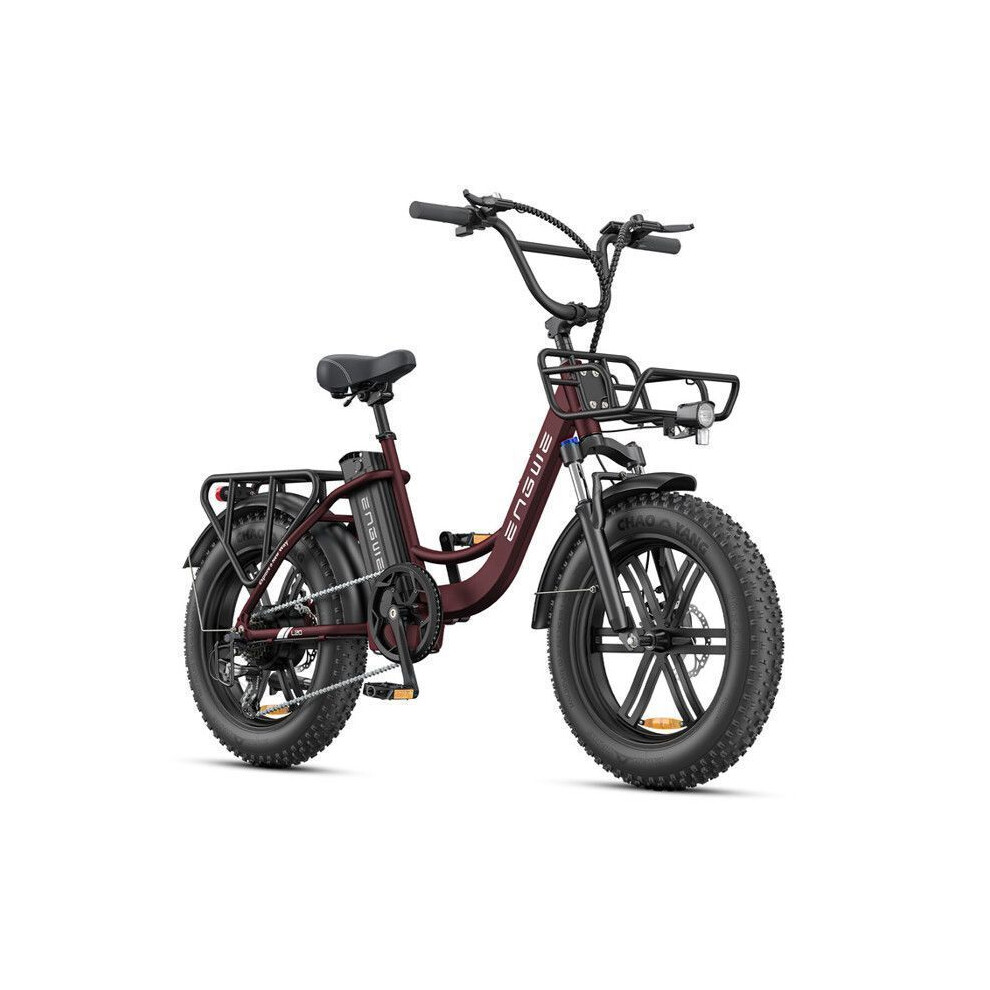 ENGWE L20 BOOST - Electric bike 20" - Range 140km - Removable battery 48V13Ah - Fat bike, Red-image-OPC-PJKGNZ2-NEW
