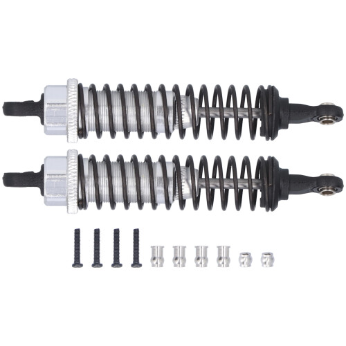 2 pezzi di ammortizzatore da 80 mm, argento, per Slash 2WD 1
