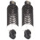 2 pezzi di ammortizzatore da 80 mm, argento, per Slash 2WD 16
