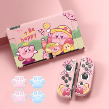 (Style A2) Protective Case Set for Nintendo Switch – OLED and Joy-Con Controllers,  Kirby Theme