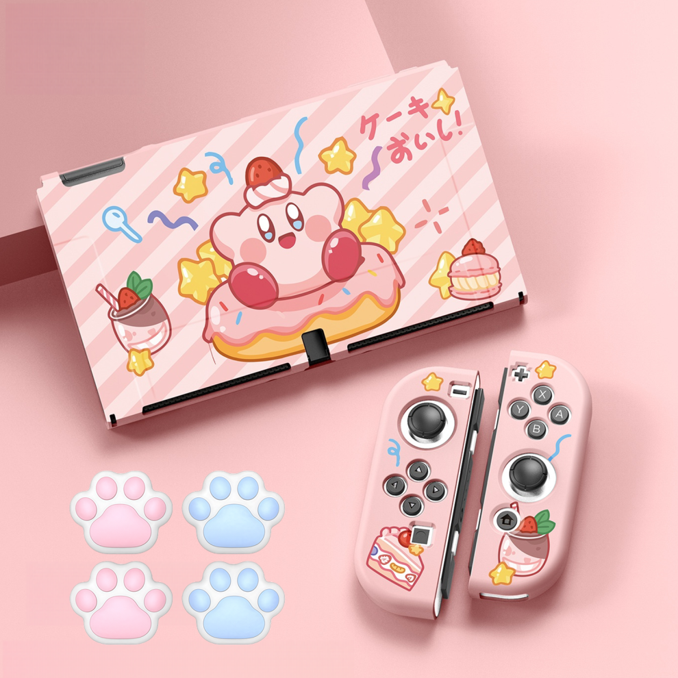 Photos - Console Accessory Protective Case Set for Nintendo Switch â OLED and Joy-Con Controllers, Kirby Theme